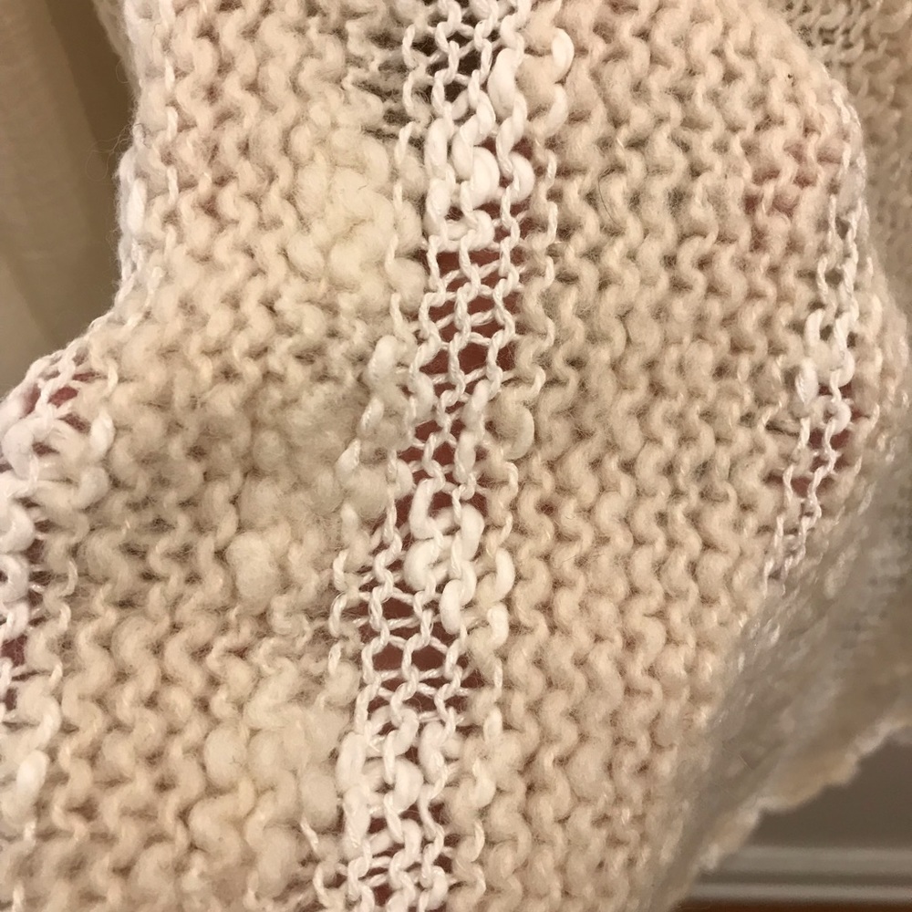 NWT Free People Aurora Crochet Knit Dress medium cream white ivory - Picture 6 of 9